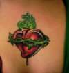 Irish sacred heart tattoo