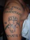 Price of Freedom is Never Free tattoo
