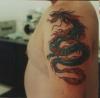 Flaming Dragon tattoo