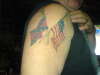 Rebel America Flags tattoo