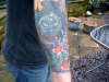 back of right arm tattoo