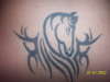 tribal horse tattoo