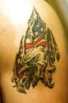 Eagle rip tattoo