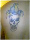 joker skull tattoo