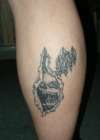 Leg Skull tattoo