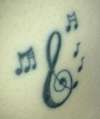 music tattoo