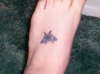 my butterfly on my left foot tattoo