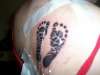 footprints tattoo