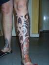 new maori leg piece tattoo