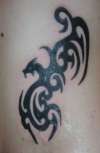 tribal dragon tattoo