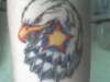 Eagle with star tattoo