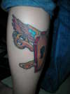 Left Calf tattoo