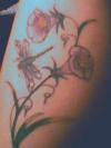 Flowers w/ dragon fly tattoo