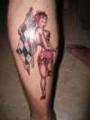 racing pinup tattoo