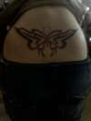 lower back butterfly tattoo