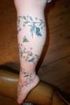 vine round my leg tattoo