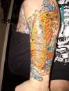 Start of a sleeve tattoo