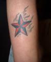 Burning Star tattoo