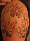 flames tattoo