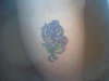 purple rose tattoo