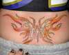Firey butterfly tattoo