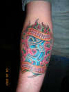 Piston With Flames tattoo
