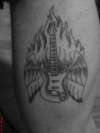 First guitar tattoo