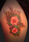 Mom and Flowers tattoo