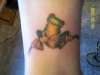 Tree frog tattoo