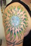 GREEN SUN tattoo