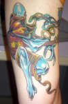 Demon Guitarist tattoo