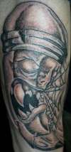 Angry Pencil tattoo