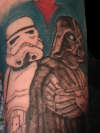 Darth Vader And Storm Trooper tattoo