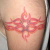 kinda star/flames tattoo