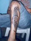 rtibal with wolf tattoo