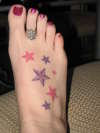 stars on my foot tattoo
