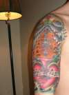 Sacred Heart/Guitar Half Sleeve tattoo