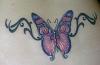 lower back butterfly tattoo