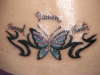 tribal butterfly tattoo