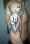 dragon shield tattoo
