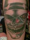 clown /skull tattoo