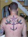nautical back tattoo