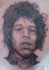 A tribute to Jimi Hendrix tattoo