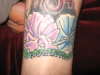 Rozlynn's Sweet Pea Flowers(middle) tattoo