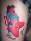 COOP Devil girl tattoo