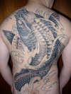 Full Back Koi 3 tattoo