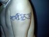 tribal flames tattoo