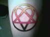 Heartagram tattoo