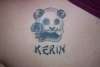 Panda With Moms Name tattoo