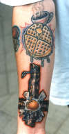Waffles with a side of Blasphemy tattoo